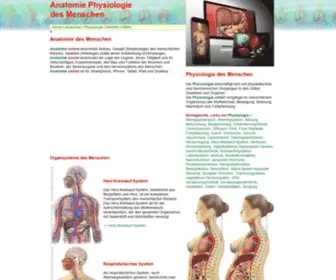 Anatomie-Online.com(Anatomie Physiologie des Menschen) Screenshot