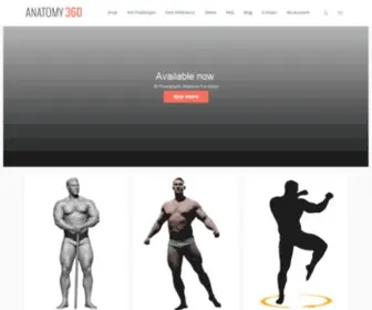 Anatomy360.info(3D Reference Models for Artists) Screenshot