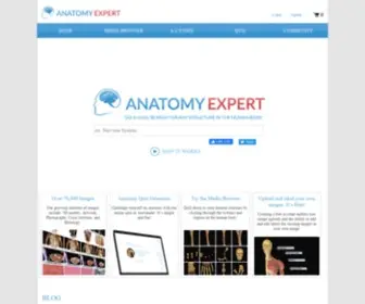 Anatomyexpert.com(Anatomy Atlas) Screenshot