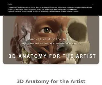 Anatomyfortheartist.com(Anatomy for the Artist) Screenshot