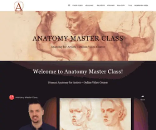 Anatomymasterclass.com(Anatomymasterclass) Screenshot