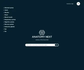 Anatomynext.com(Learn anatomy) Screenshot