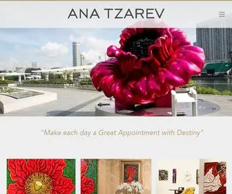 Anatzarev.com(Croatian born sculptor and painter Ana Tzarev) Screenshot