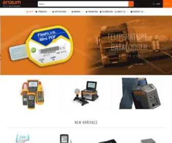 Anaum.ae(Anaum sells professional top brand electronic test equipment &) Screenshot