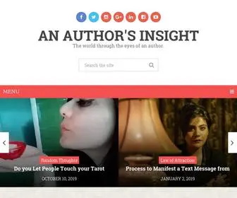 Anauthorsinsight.com(An Author's Insight) Screenshot