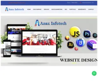 Anaxinfotech.com(Anax Infotech) Screenshot