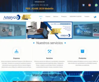 Anayco.net(Metrología) Screenshot