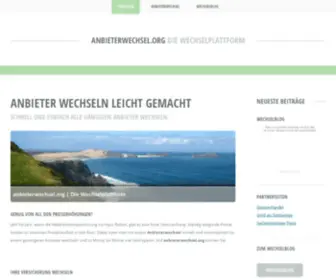 Anbieterwechsel.org(Die Wechselplattform) Screenshot