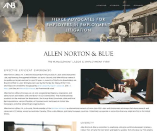 Anblaw.com(Allen Norton & Blue) Screenshot