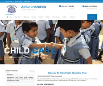 Anbucharities.com(Anbu Public Charitable Trust) Screenshot