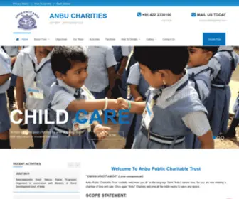 Anbucharities.in(Anbu Public Charitable Trust) Screenshot