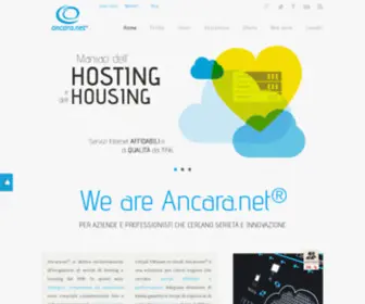 Ancara.it(Hosting, Housing, Cloud, server virtuali) Screenshot