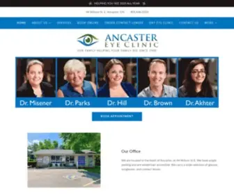 Ancastereyeclinic.com(Ancaster Eye Clinic) Screenshot