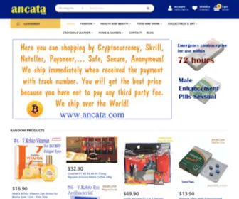 Ancata.com(Shopping by Cryptocurrency) Screenshot