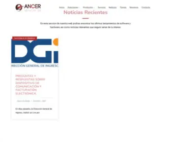 Ancer.com.pa(ANCER Network S.A) Screenshot