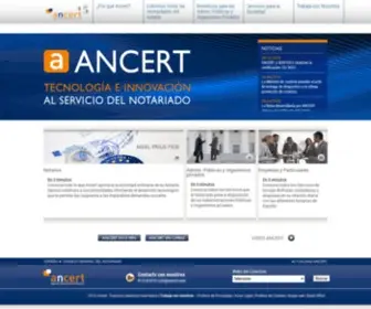 Ancert.com(Agencia Notarial de Certificación) Screenshot