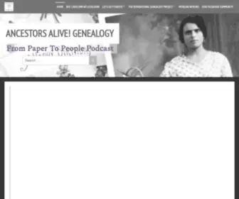 Ancestorsalivegenealogy.com(From Paper To People Podcast) Screenshot