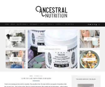 Ancestral-Nutrition.com(Ancestral Nutrition) Screenshot