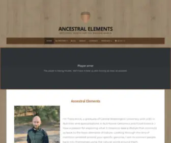 Ancestralelements.com(Ancestral Elements) Screenshot