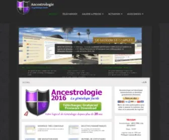 Ancestrologie.org(Bienvenue sur Ancestrologie) Screenshot