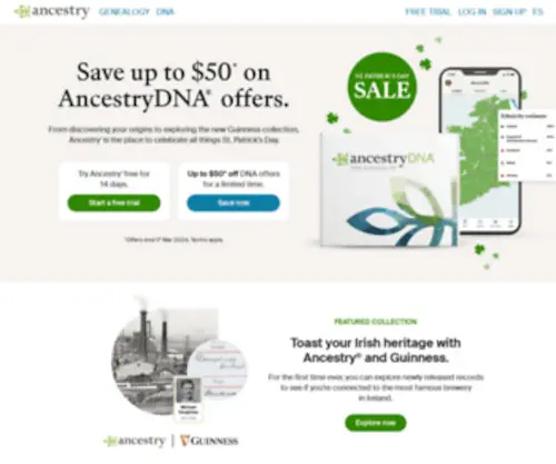 Ancestry.com(Ancestry®) Screenshot