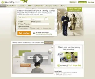 Ancestrystage.com(Ancestrystage) Screenshot