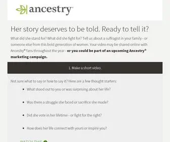 Ancestrysubmissions.com(Experience) Screenshot