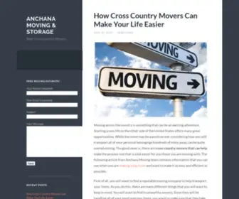 Anchana.com(Best Cross Country Movers) Screenshot