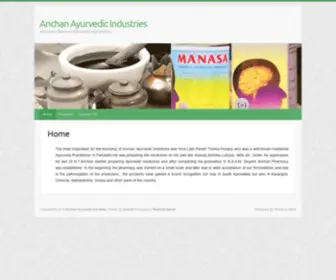 Anchanayurvedicindustries.com(Anchan Ayurvedic Industries) Screenshot