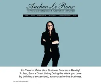 Anchenleroux.com(Anchen le Roux) Screenshot