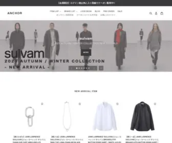 Anchor-Website.com(天神大名のセレクトショップ) Screenshot