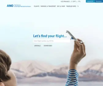 Anchorageairport.net(Ted Stevens Anchorage International Airport) Screenshot