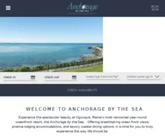 Anchoragebythesea.com(Ogunquit, Maine Resort & Hotel) Screenshot