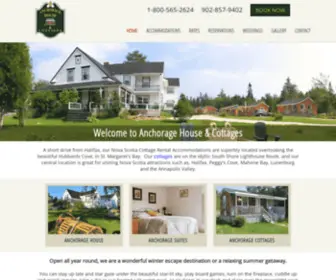 Anchoragehouse.com(Nova Scotia Cottage Rentals Accommodation & Vacations by Anchorage House Inn) Screenshot