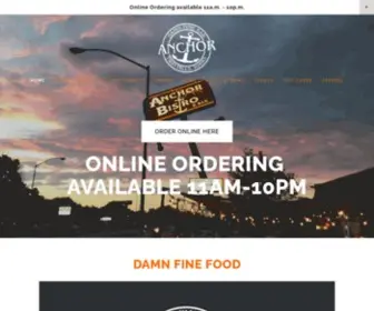 Anchorbistro.com(The Anchor) Screenshot