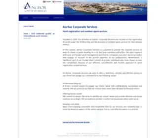 Anchor.com.mt(Yachting in Malta) Screenshot