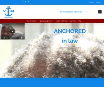 Anchoredinlaw.net(An unembedded take on law) Screenshot