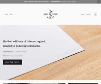 Anchoreditions.com(Anchor Editions) Screenshot