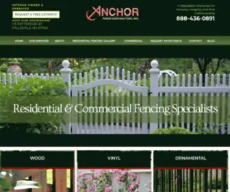 Anchorfencecontractors.com(Anchor Fence Contractors) Screenshot