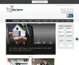 Anchorfinancial.com(Anchor Financial Mortgage) Screenshot