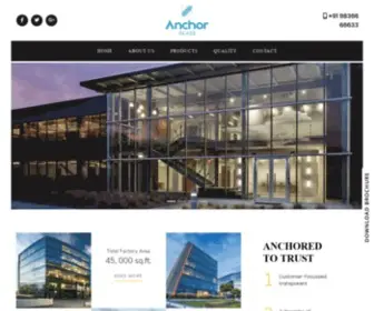 Anchorglass.in(Glass manufacturer) Screenshot