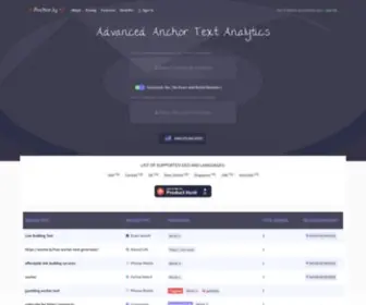 Anchor.ly(Anchor Text Analyzer) Screenshot