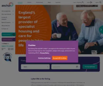 Anchor.org.uk(Anchor Hanover) Screenshot