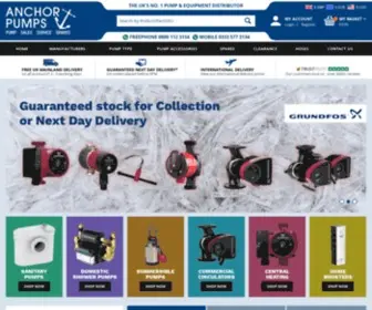 Anchorpumps.com(Industrial Pumps) Screenshot