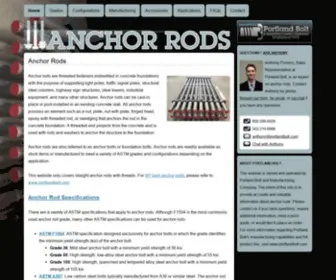 Anchorrods.com(Anchor Rods) Screenshot