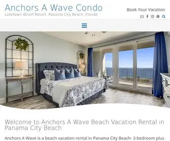 Anchorsawave.net(Anchors A Wave beach vacation rental in Panama City Beach) Screenshot