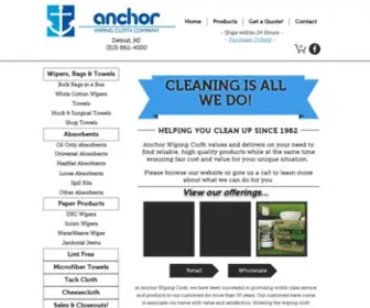 Anchorwipingcloth.com(Anchor Wiping Cloth) Screenshot