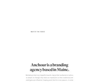 Anchour.com(Branding Agency) Screenshot