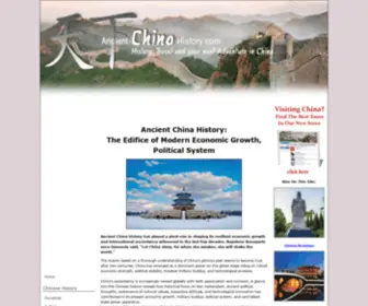 Ancient-China-History.com(Ancient China History Explained For Travelers And Chinese History Fans) Screenshot