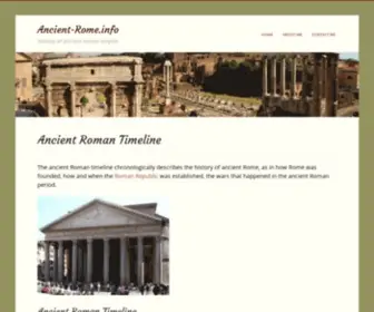 Ancient-Rome.info(Roman Timeline) Screenshot